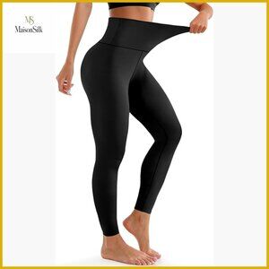 High Waisted Tummy Control Leggings, Buttery Soft Yoga Pants for Workout